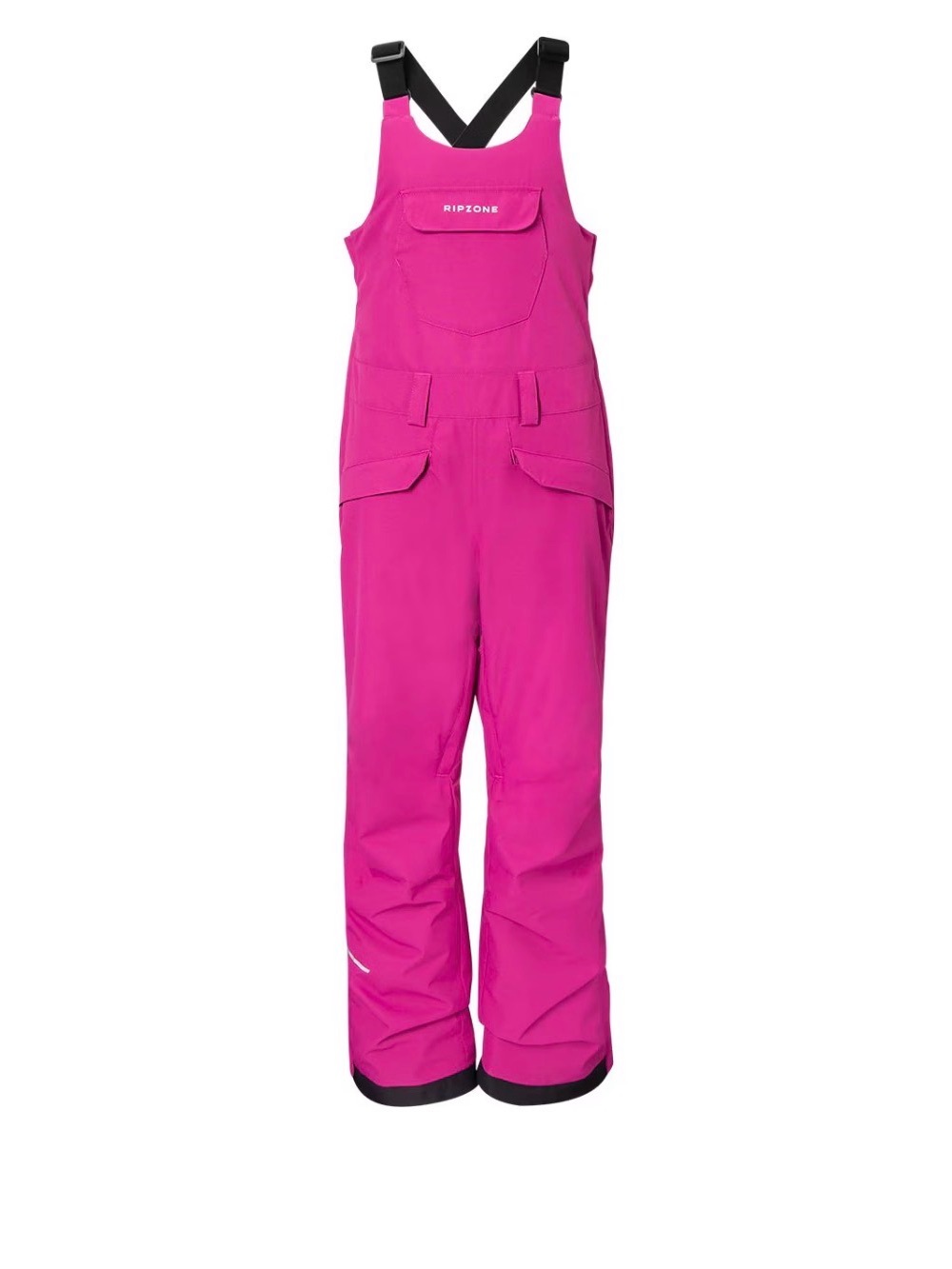 Ripzone Kids' Hot Pink Ski Bib Overalls
